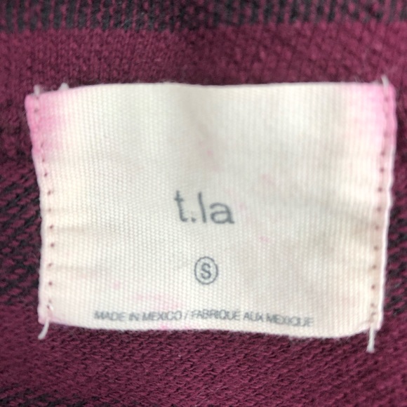 Anthropologie Striped Mock Neck 1/2 Sleeve Top S - Picture 3 of 7